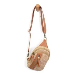 Natural Straw Skyler Sling Bag