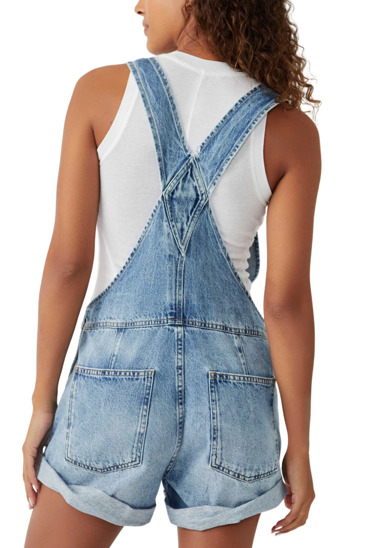 FREE PEOPLE Follow Your Heart Ziggy Shortalls - Image 3