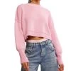 FREE PEOPLE Easy Street Crop Pullover In Lollipop