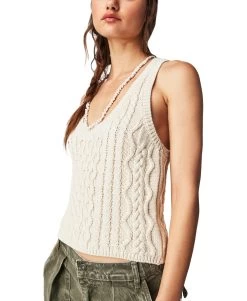 FREE PEOPLE High Tide Cable Tank