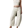 FREE PEOPLE Good Luck Mid Rise Barrel In Milk