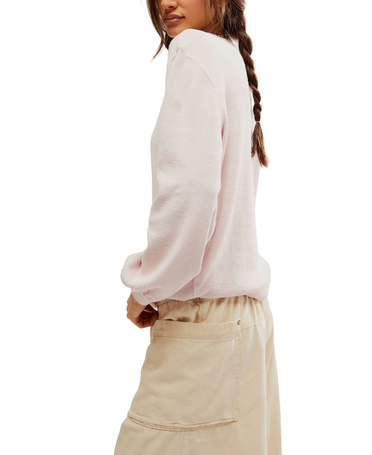 FREE PEOPLE Soul Song Tee In Lavender Light - Image 2