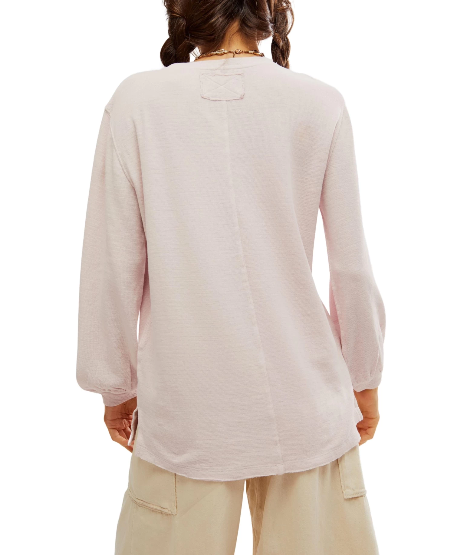 FREE PEOPLE Soul Song Tee In Lavender Light - Image 3