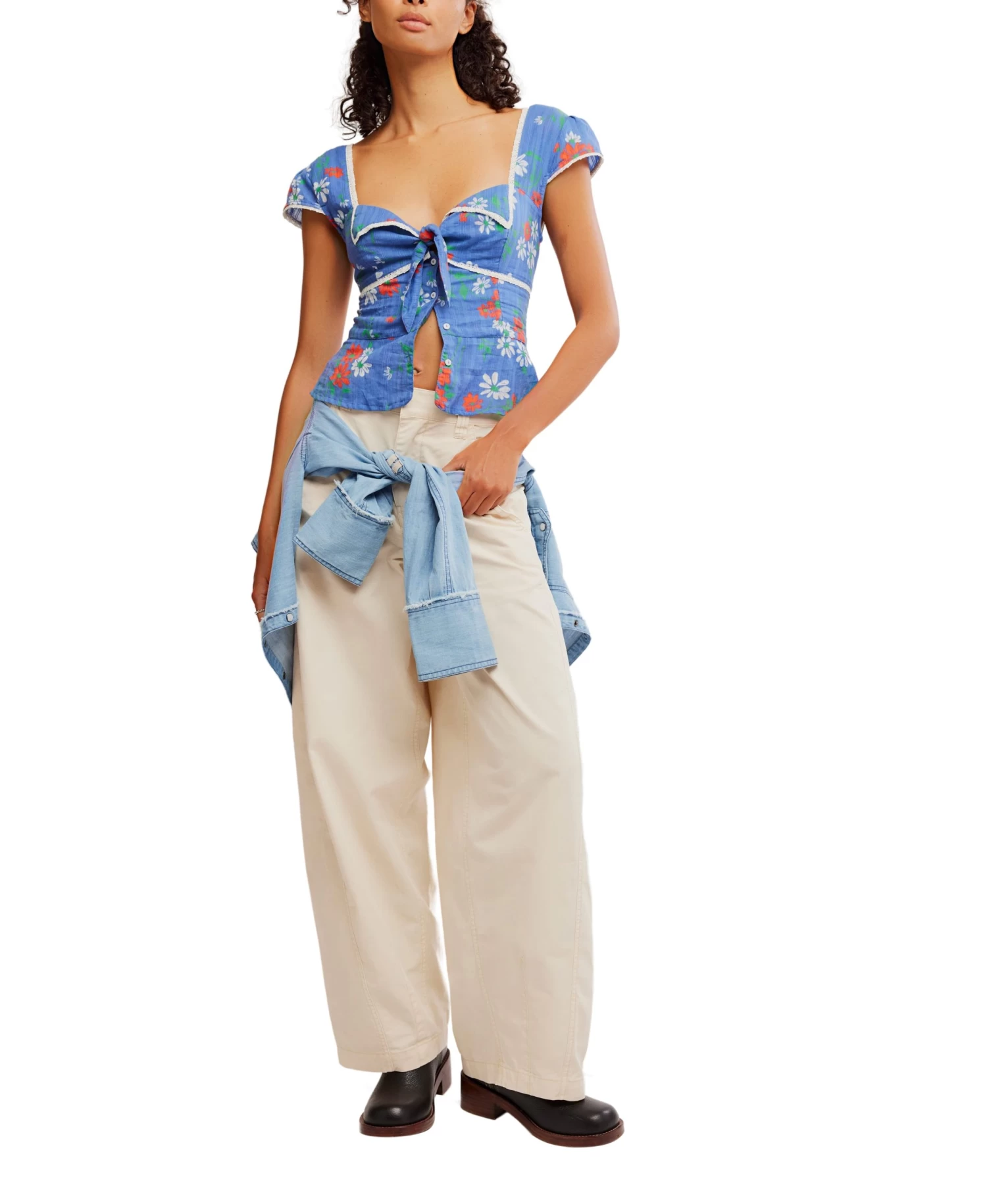 FREE PEOPLE Call Me Baby Blouse - Image 5