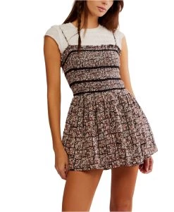 FREE PEOPLE Bali Checked Out Printed