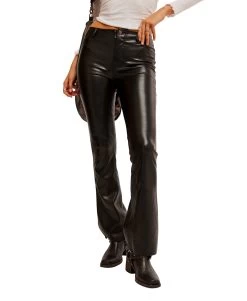 FREE PEOPLE Level Up Vegan Slit Boot Jeans