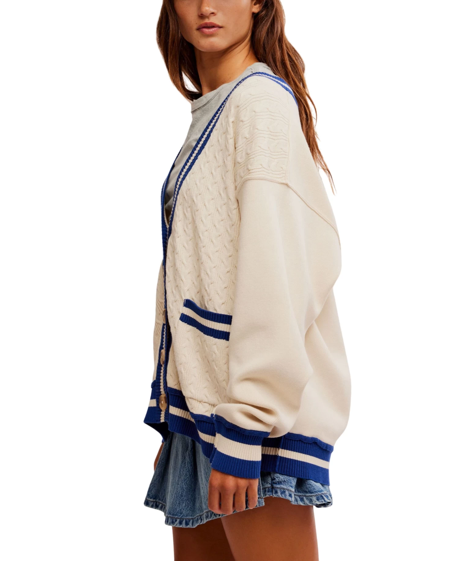 FREE PEOPLE WTF Varsity Cardi - Image 2