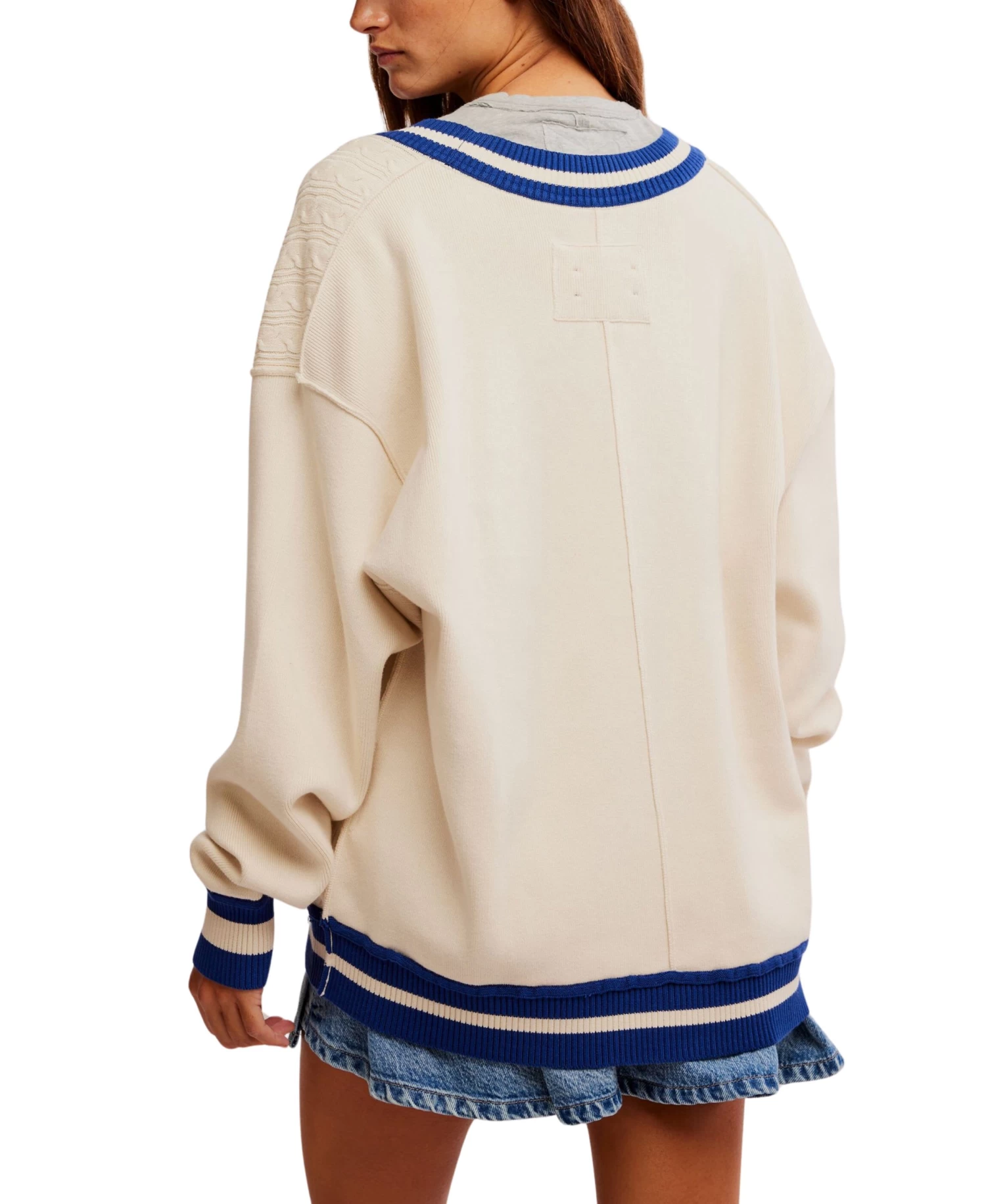 FREE PEOPLE WTF Varsity Cardi - Image 3