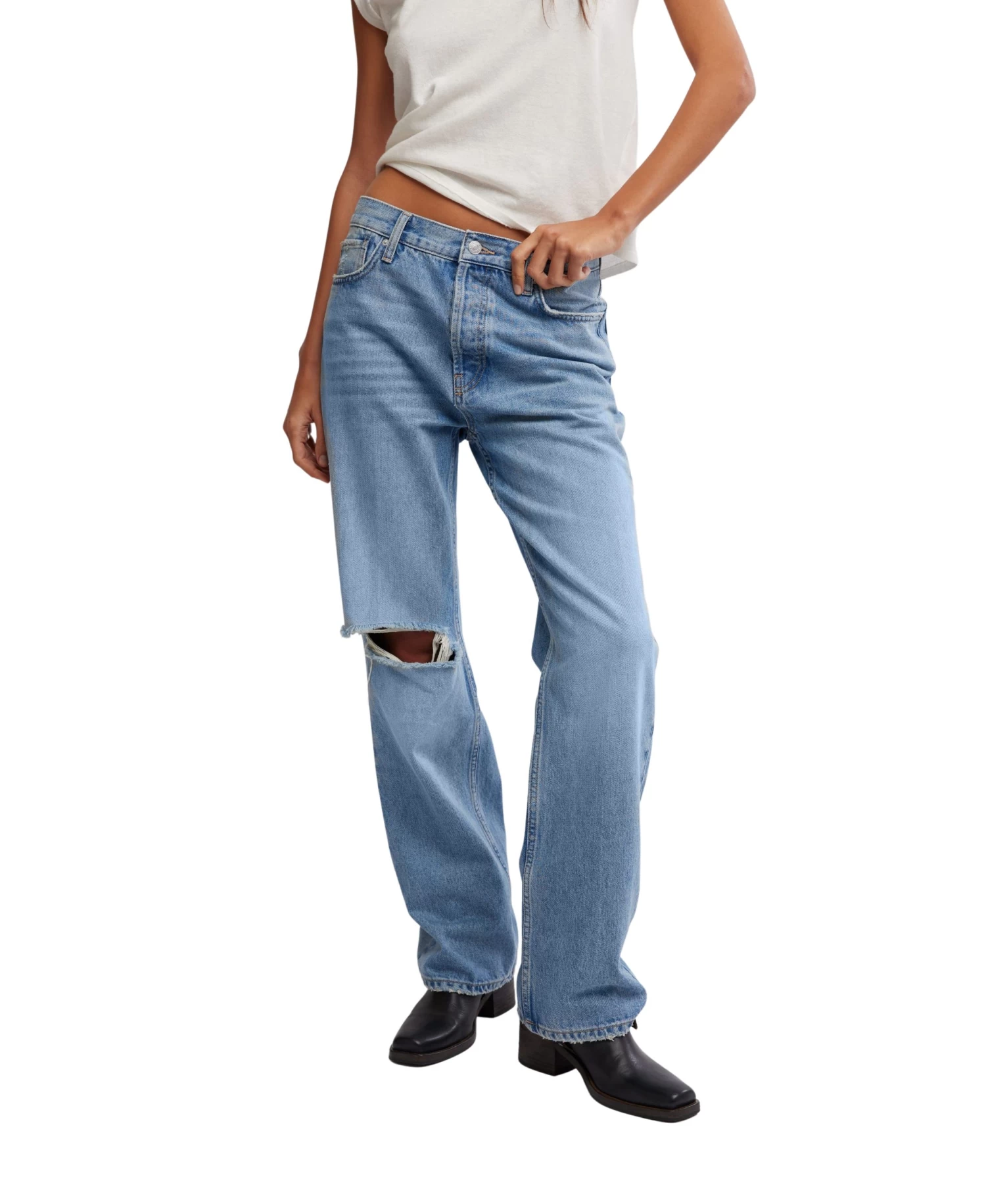 FREE PEOPLE Holly Bootcut Jean In Cambridge