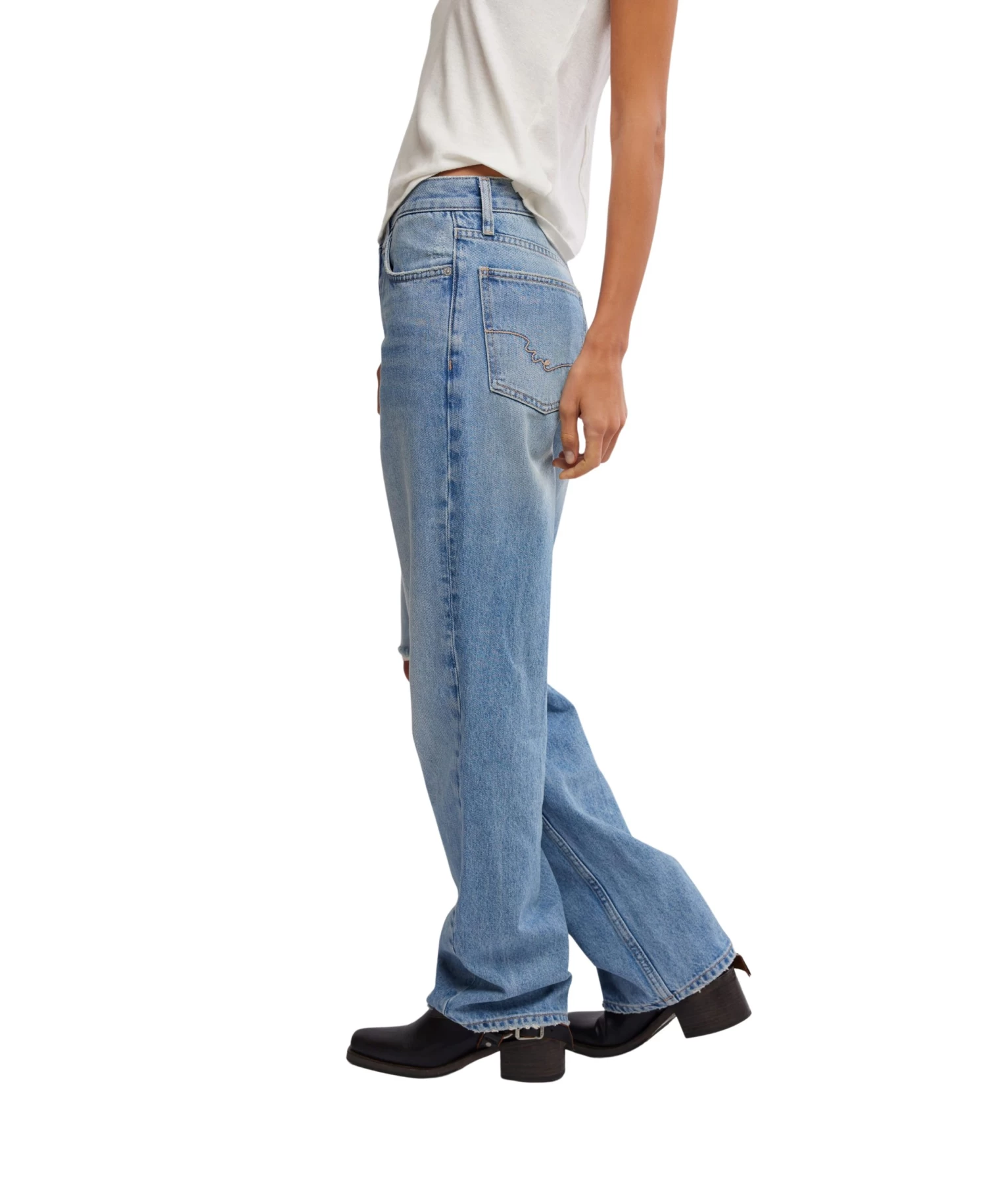 FREE PEOPLE Holly Bootcut Jean In Cambridge - Image 3