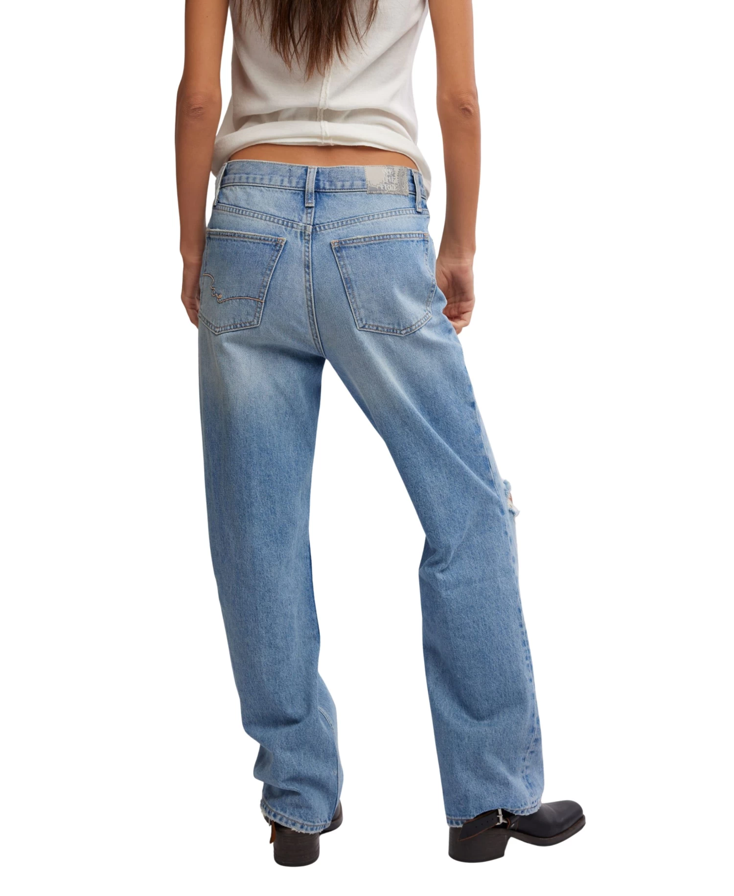 FREE PEOPLE Holly Bootcut Jean In Cambridge - Image 4