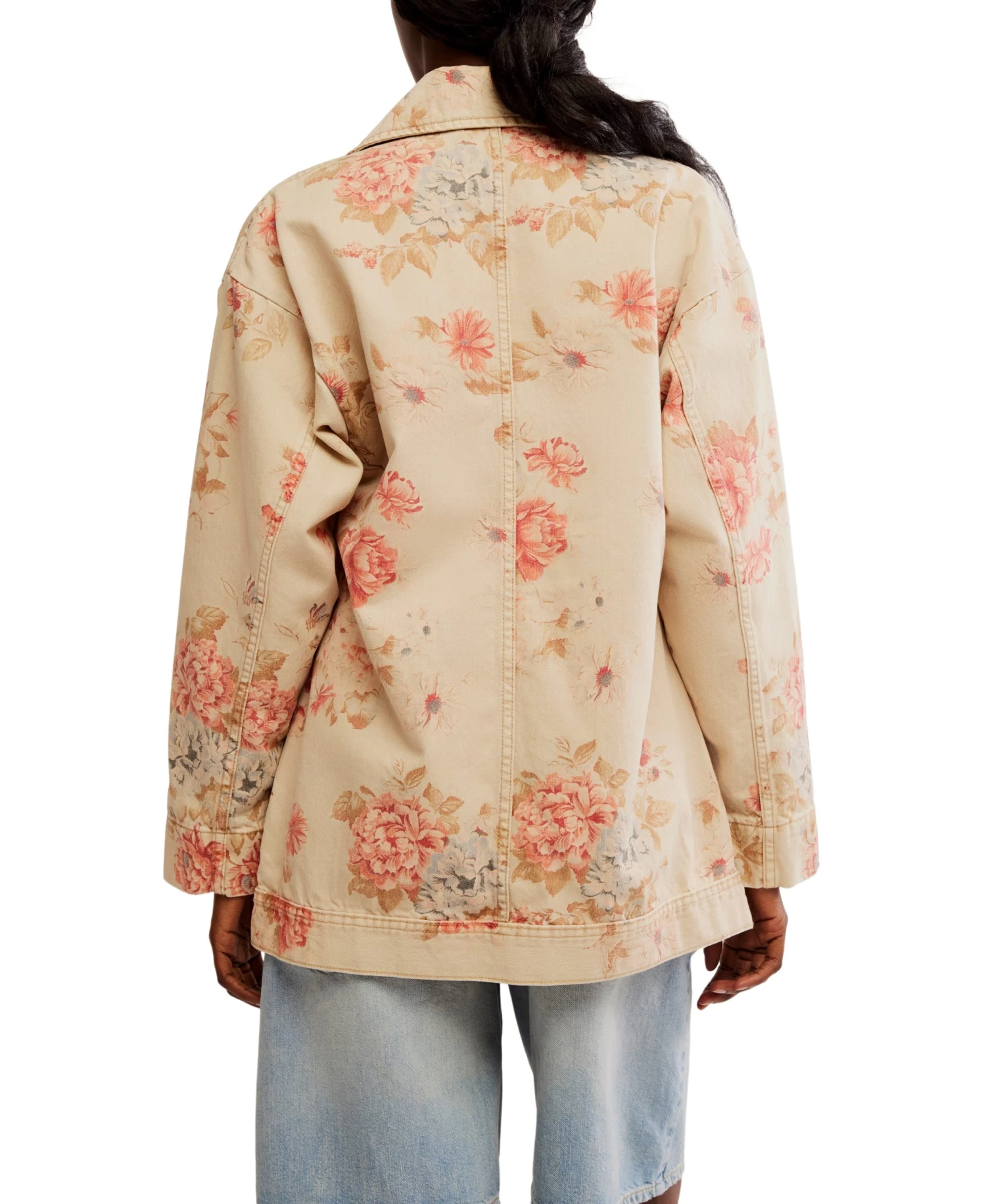 FREE PEOPLE Avery Denim Jacket Print - Image 3