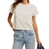 FREE PEOPLE Everyday Tee In Ivory