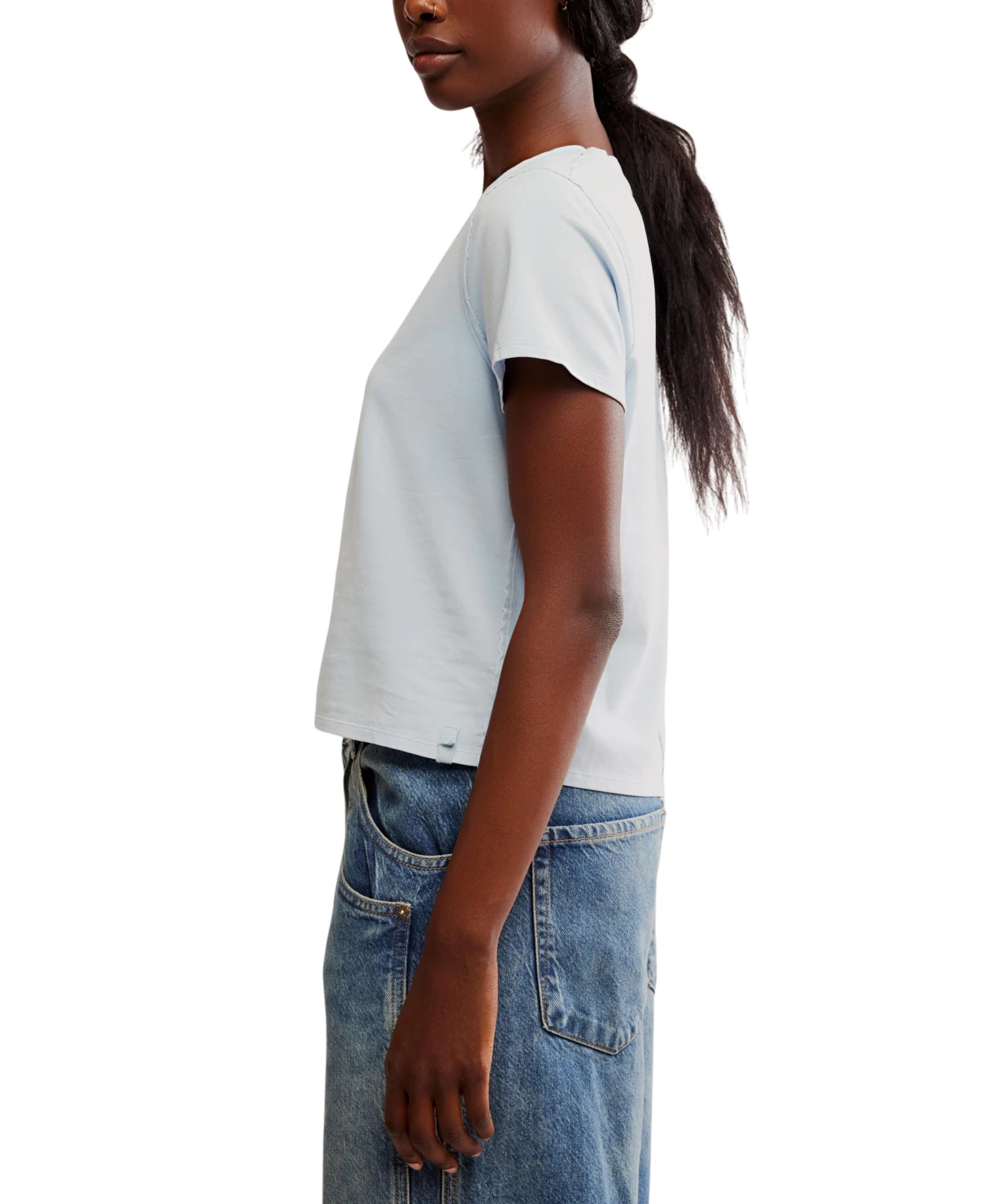 FREE PEOPLE Everyday Tee In Ice Water - Image 2