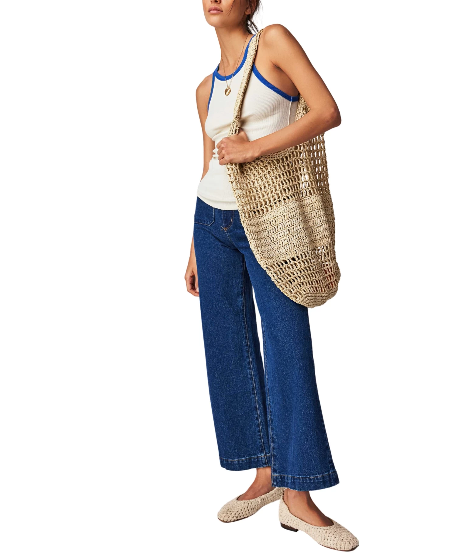 FREE PEOPLE Ivory Only One Ringer Tank - Image 3