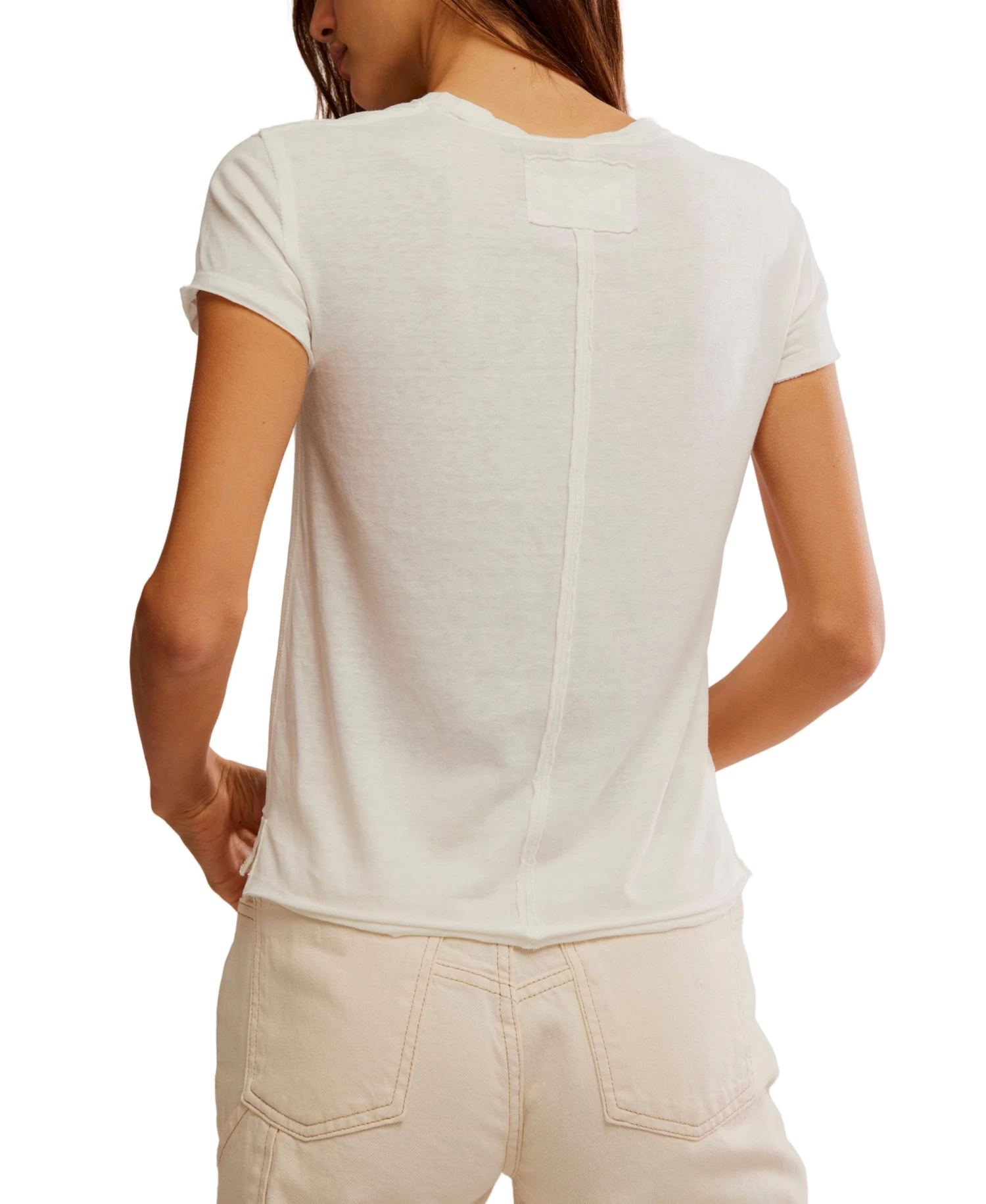 FREE PEOPLE Ivory Nova Tee Graphic - Image 3