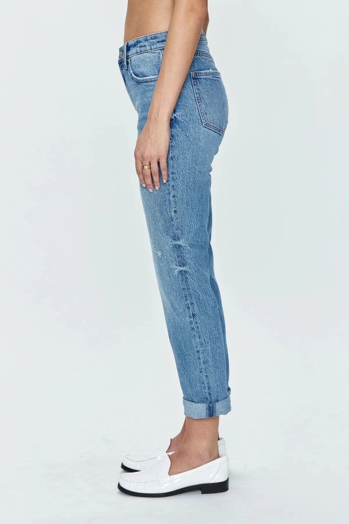 Riley Mid Rise Girlfriend Jeans - Image 2