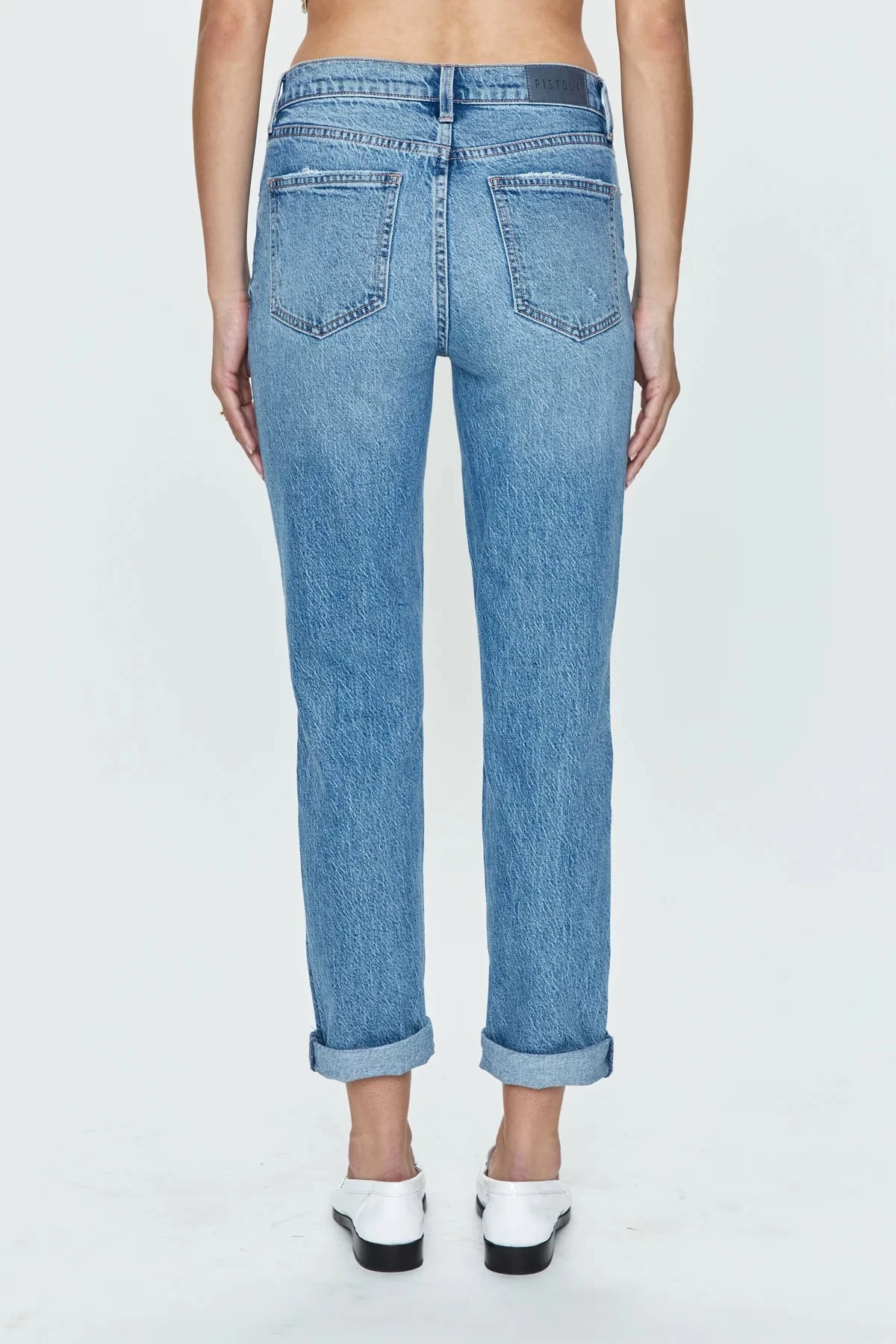 Riley Mid Rise Girlfriend Jeans - Image 4