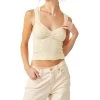 FREE PEOPLE Love Letter Sweetheart Cami In Ivory