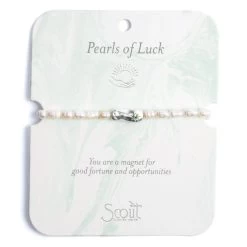 Luck Affirmation Bracelet In Silver