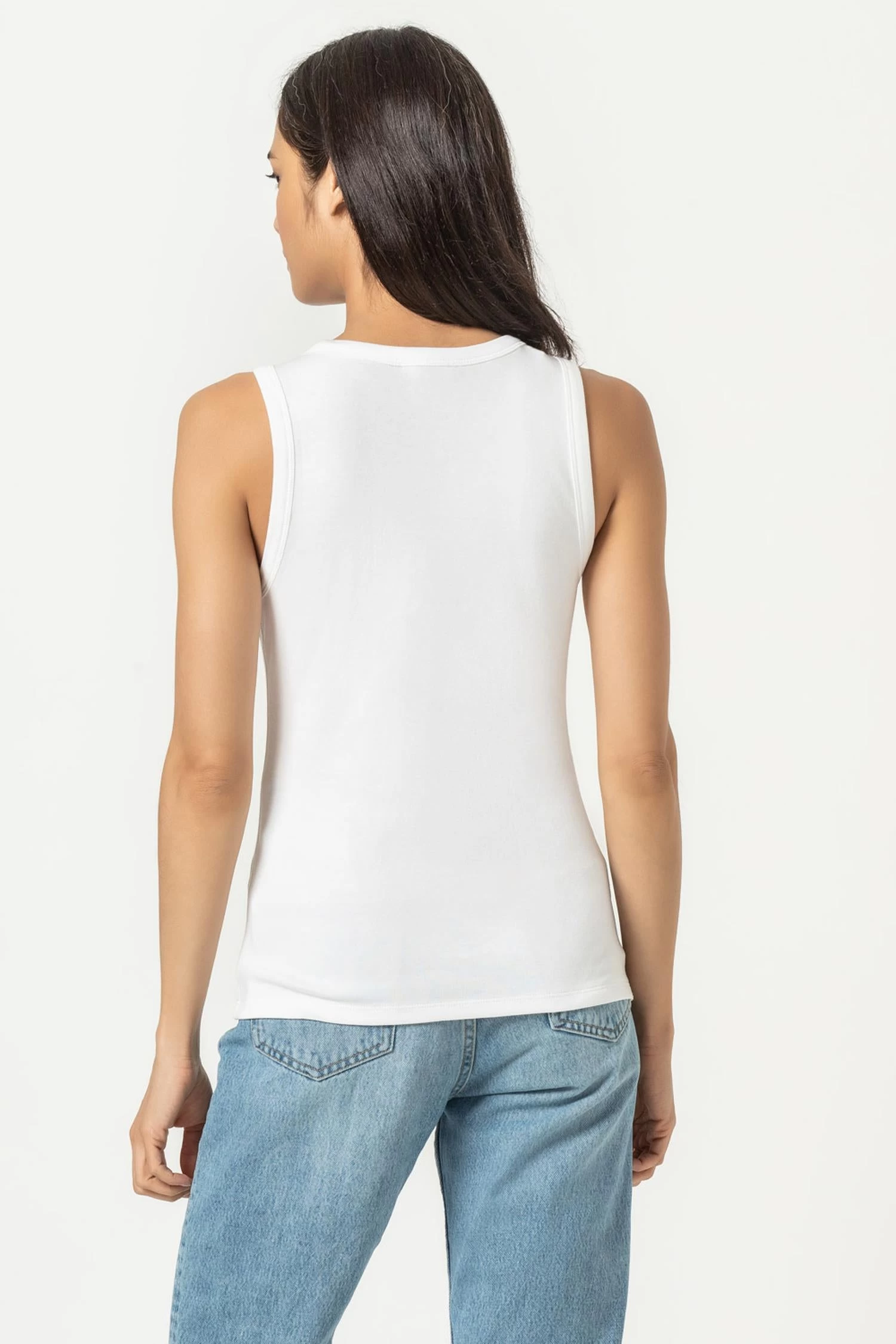 Jewel Tank In White - Image 3
