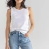 Jewel Tank In White