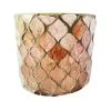 Plum Mosaic Votive Holder