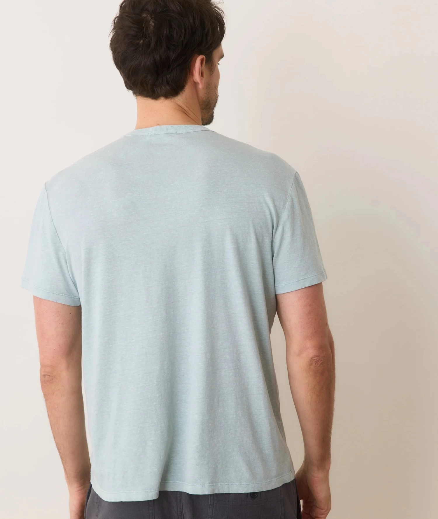 Marine Layer Relaxed Hemp Cotton Tee In Surf Spray - Image 4