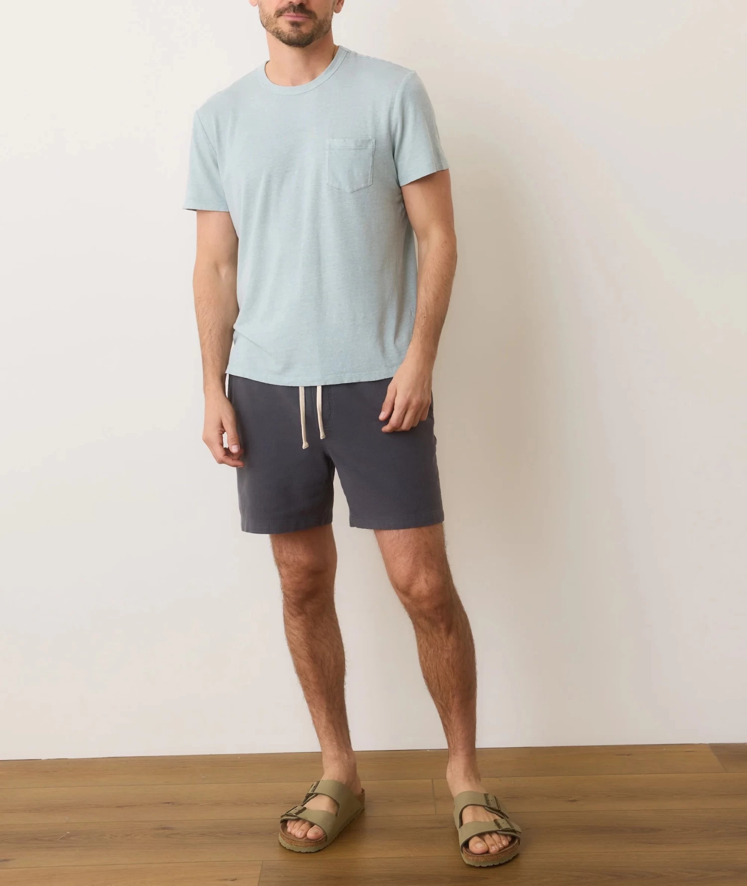 Marine Layer Relaxed Hemp Cotton Tee In Surf Spray - Image 5