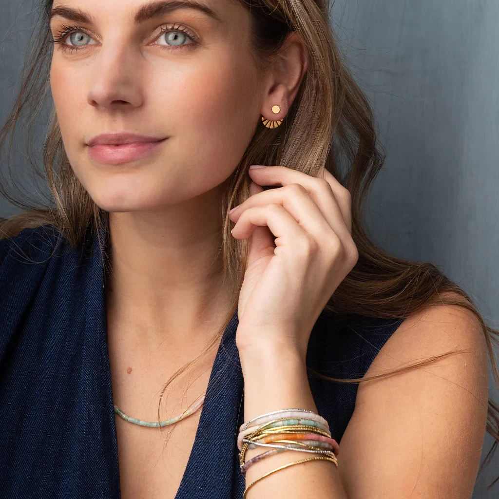 Sunburst Ear Jacket In Gold - Image 3