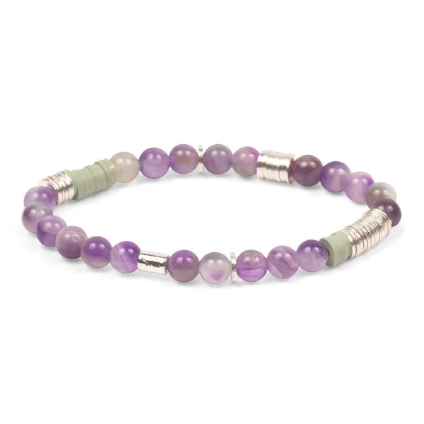 Stacking Bracelet In Amethyst - Image 2