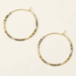 Small Hoops In Pewter