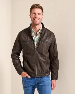 Tommy Bahama Highland Rocker Leather Jacket