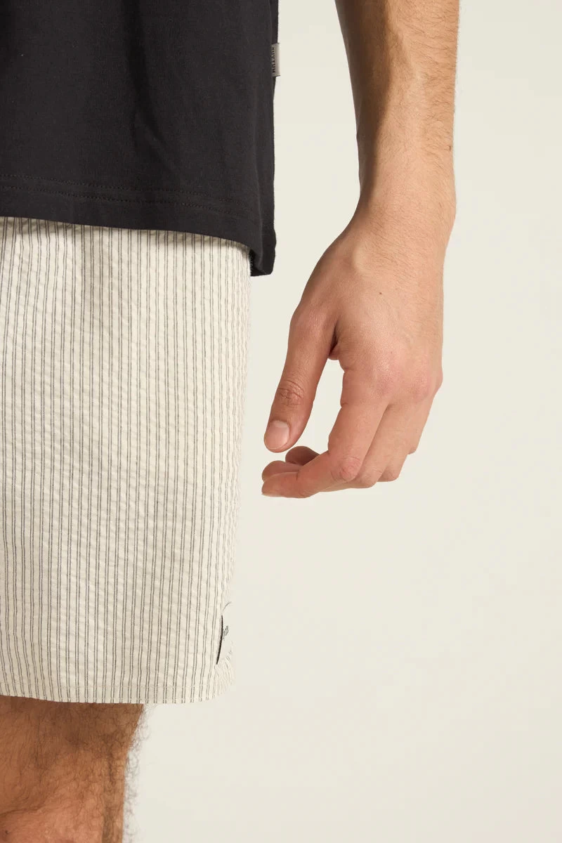 Rhythm Seersucker Jam Shorts In Natural - Image 2