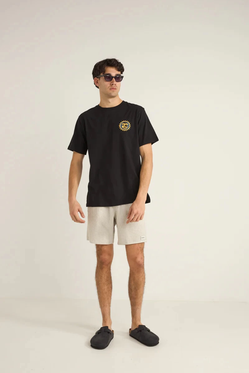 Rhythm Seersucker Jam Shorts In Natural - Image 4