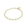 Simulated Diamond Anklet In Gold