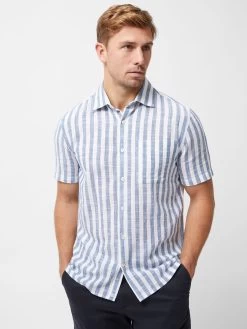 French Connection Striped Short Sleeve Shirt