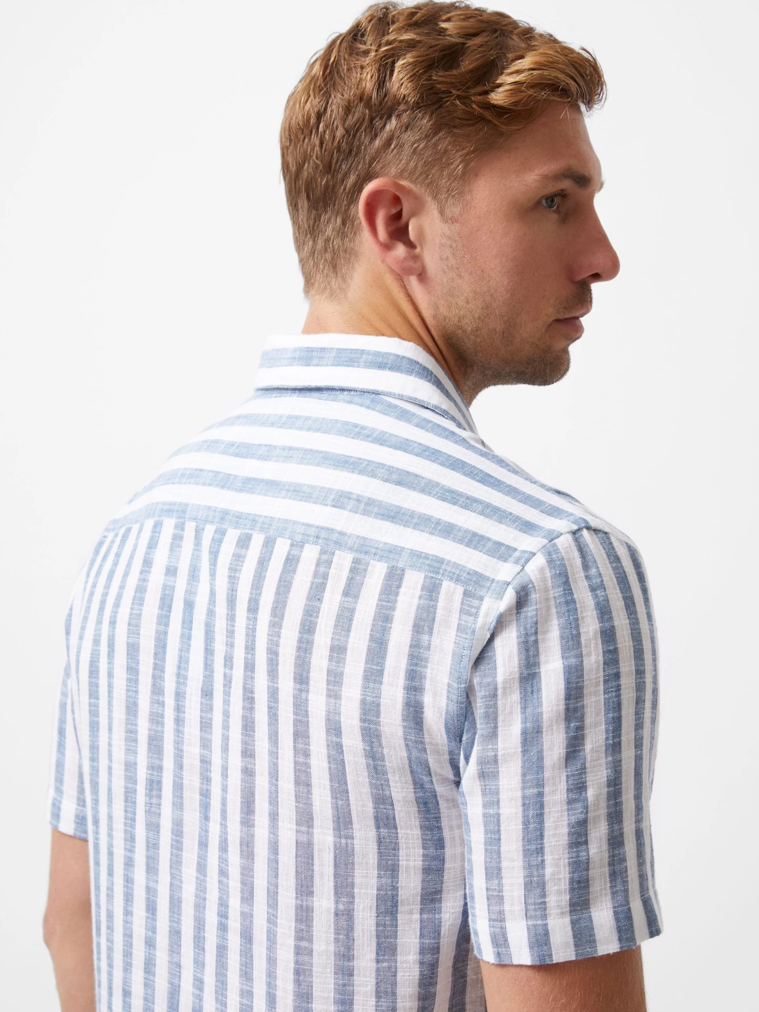 French Connection Striped Short Sleeve Shirt - Image 4