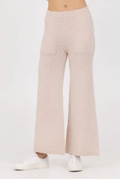 Summer Sand Knit Pants With WhipStitch