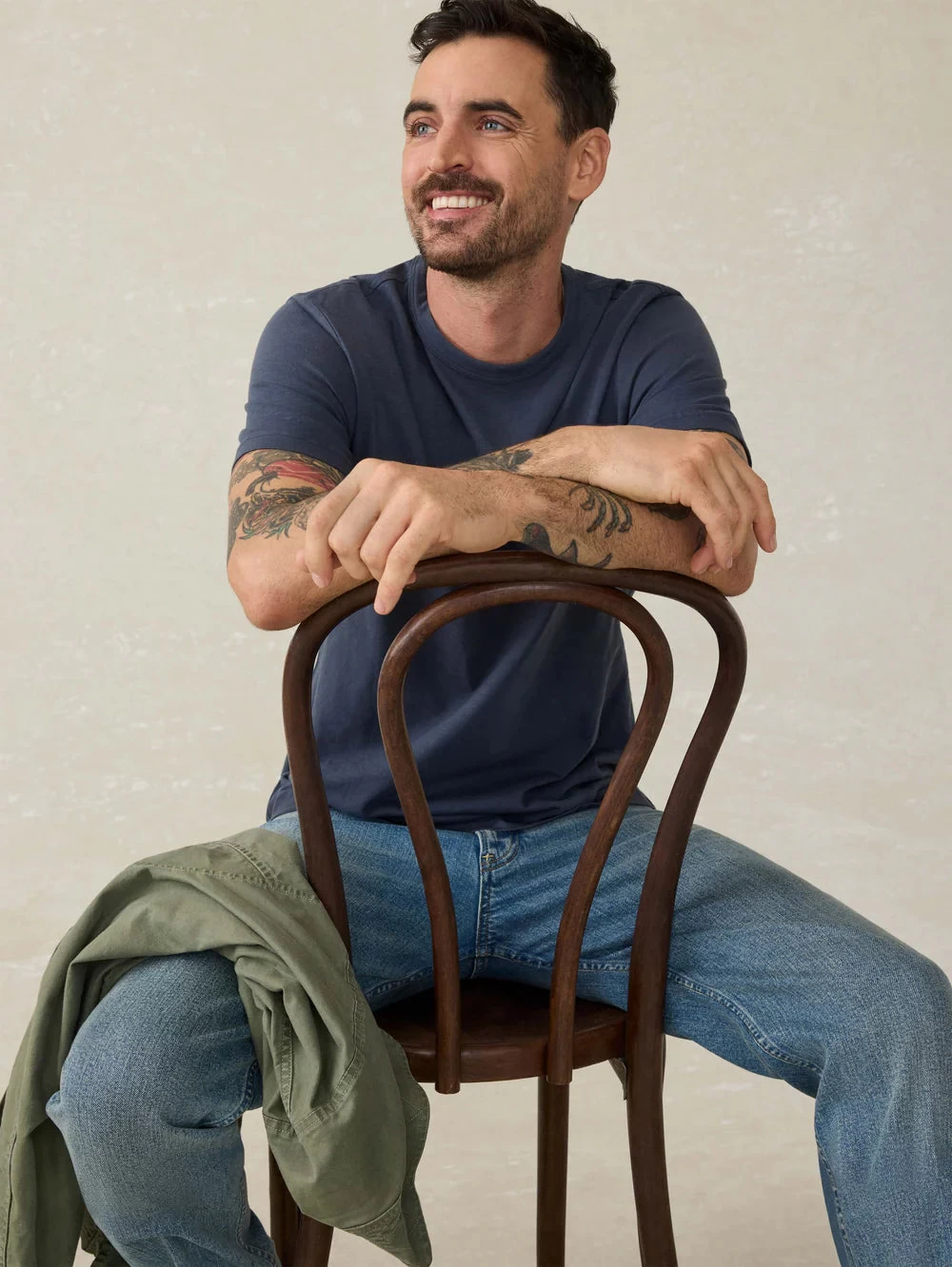 Sunwashed Pocket Tee In Dune Navy - Image 3