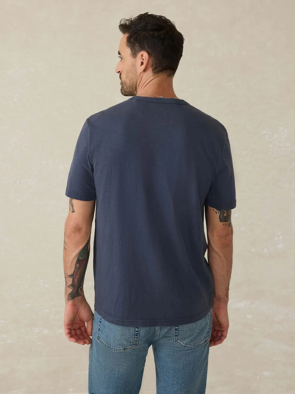 Sunwashed Pocket Tee In Dune Navy - Image 4