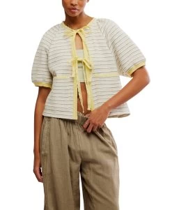 FREE PEOPLE Tropic Sweatshirt In Ivory