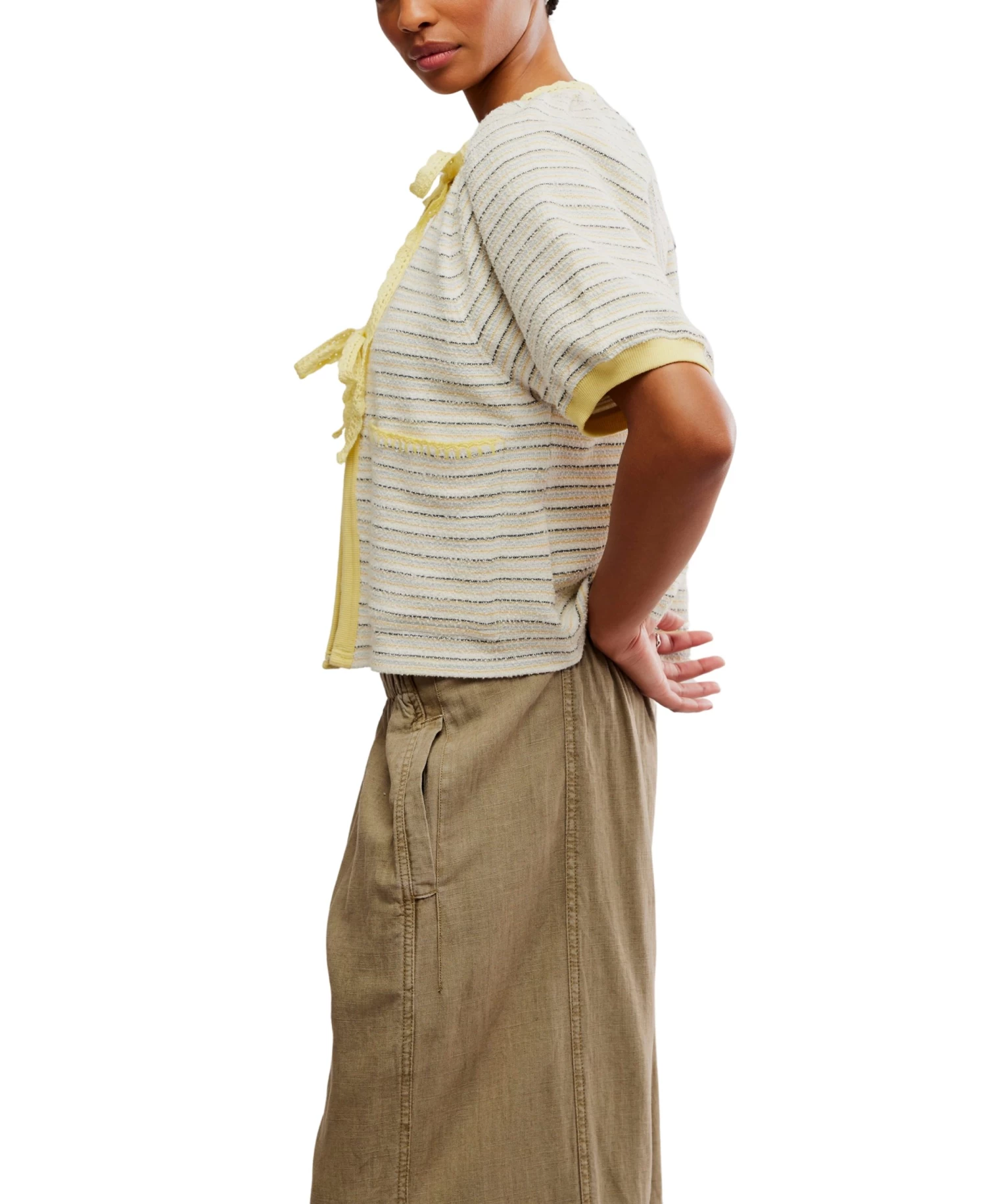 FREE PEOPLE Tropic Sweatshirt In Ivory - Image 2