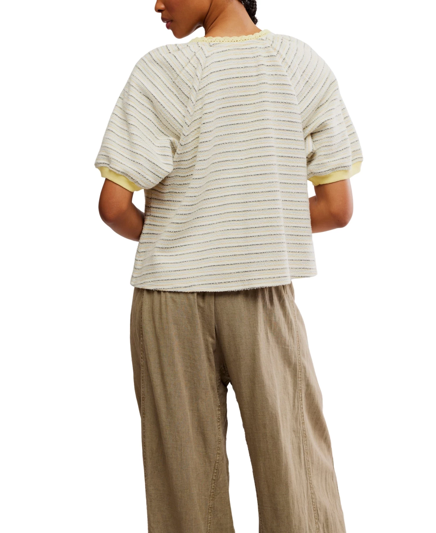 FREE PEOPLE Tropic Sweatshirt In Ivory - Image 3