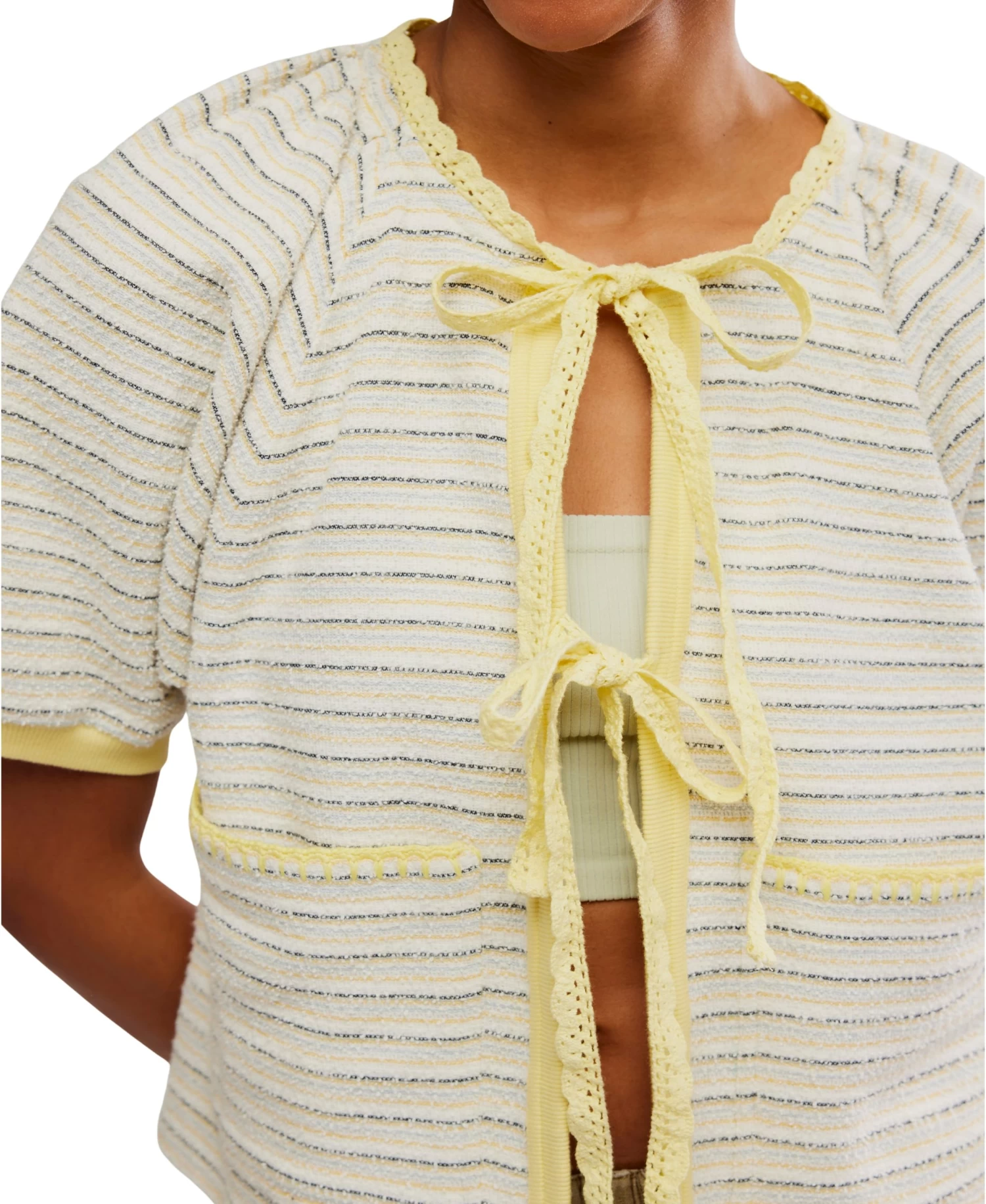 FREE PEOPLE Tropic Sweatshirt In Ivory - Image 4