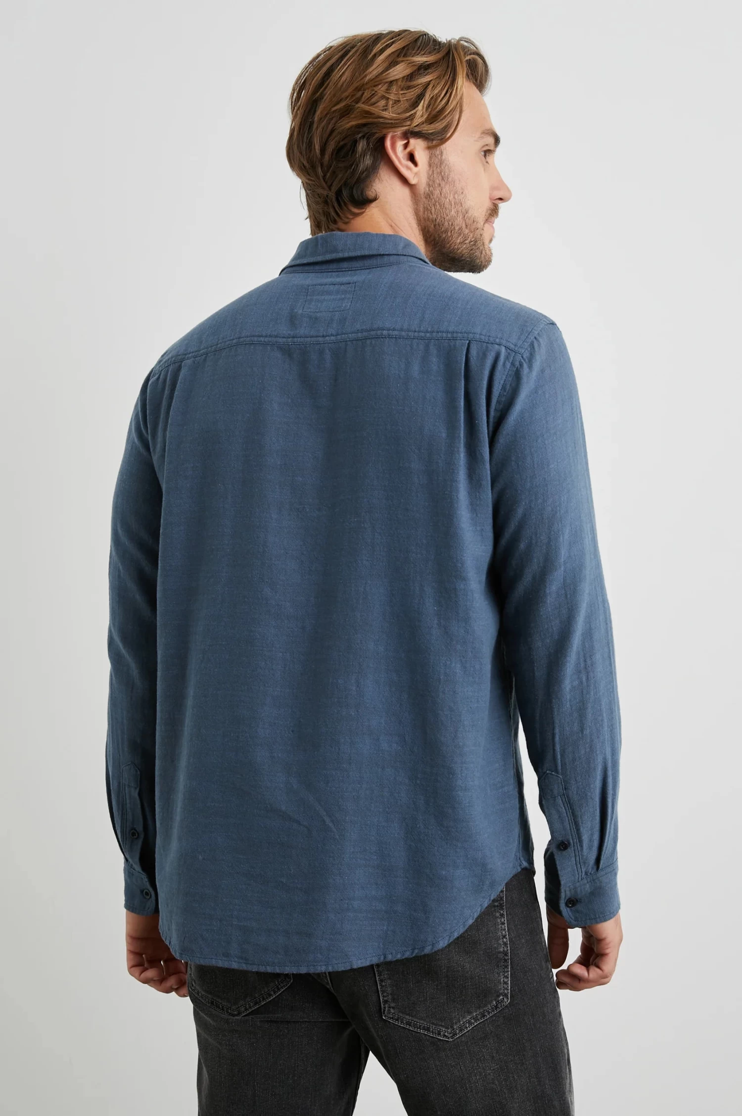 RAILS Wyatt Long Sleeve Button Down In Sea Blue - Image 4
