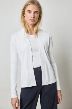 White Classic Cardigan