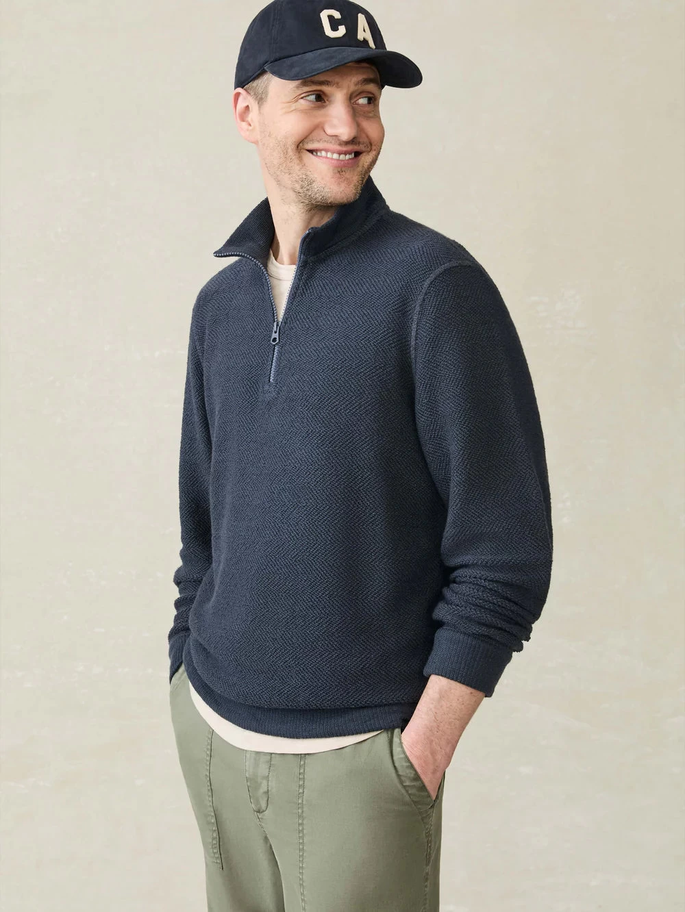 Whitewater Quarter Zip In Fjord - Image 3