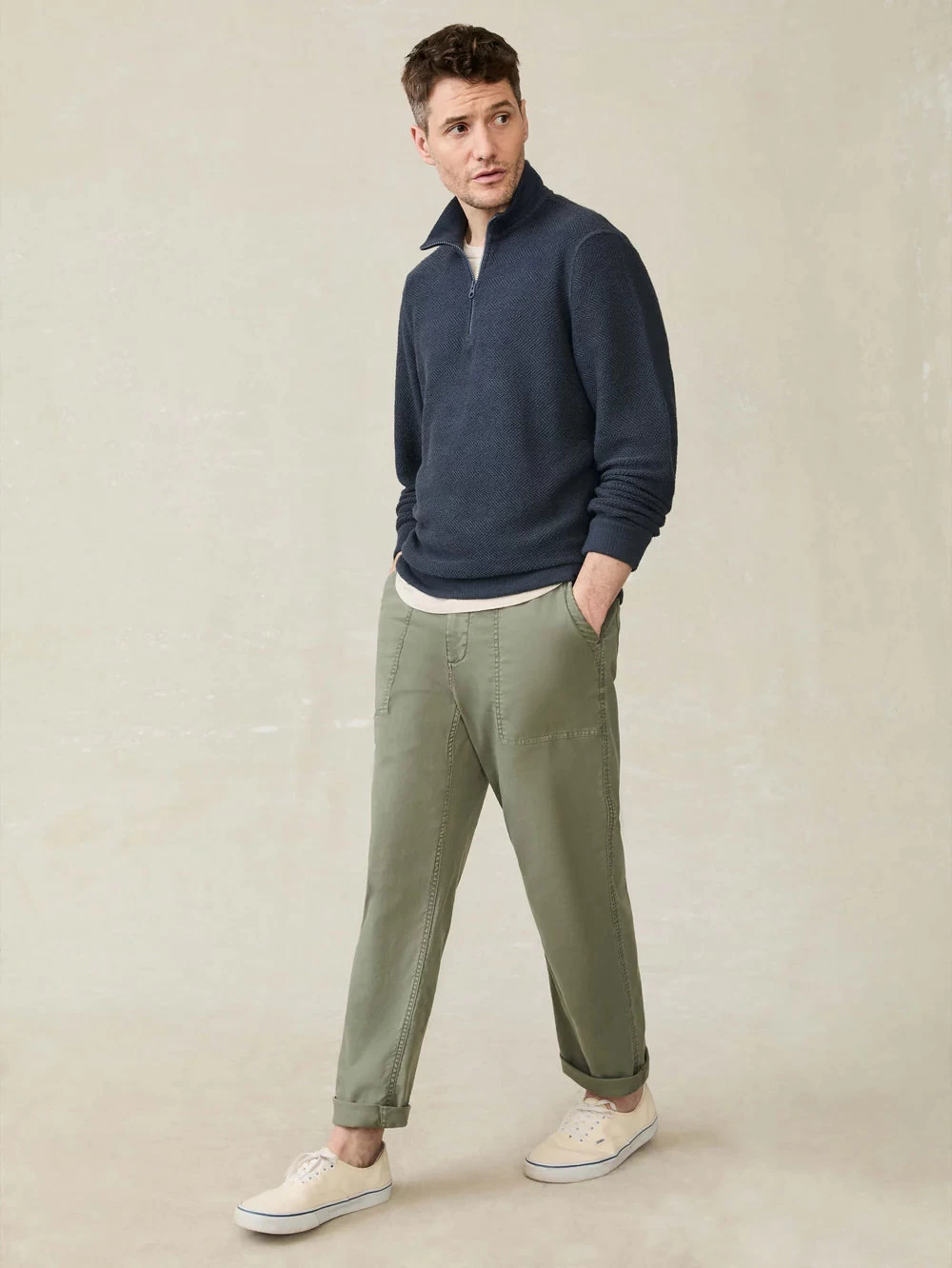 Whitewater Quarter Zip In Fjord - Image 5