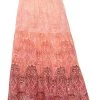 Woven Maxi Skirt In Mauve Ombre Paisley
